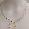 Elegant Crystal and Gold-Tone Beaded Jewellery Set – Necklace, Bracelet & Earrings