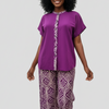 Regal Purple Kampala Print Two-Piece Set