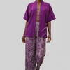 Regal Purple Top and Trouser Kampala Print Set